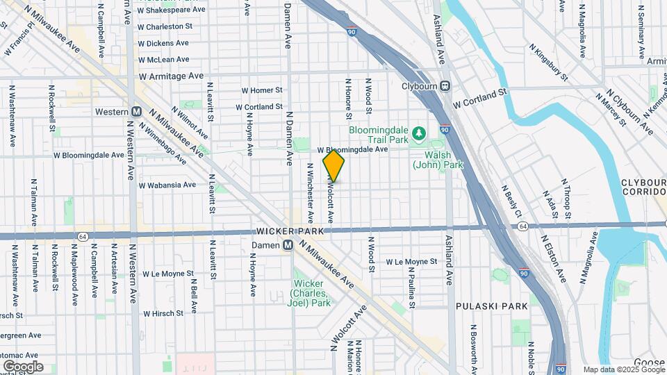 1856-1858 W Wabansia Ave Mapa y Detalles de la Ubicación