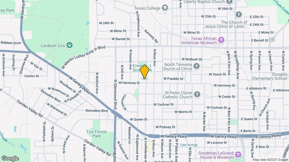 1534 N Confederate Ave Map and Location Details