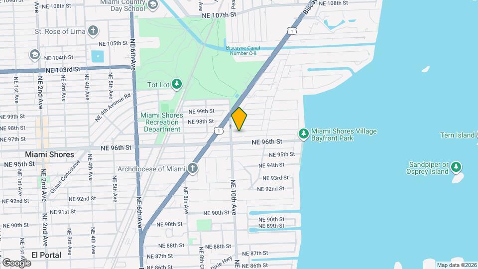 1044 NE 97th St Map and Location Details