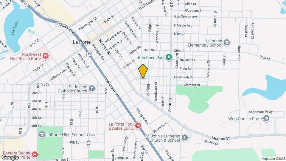 807 Rose St Map and Location Details