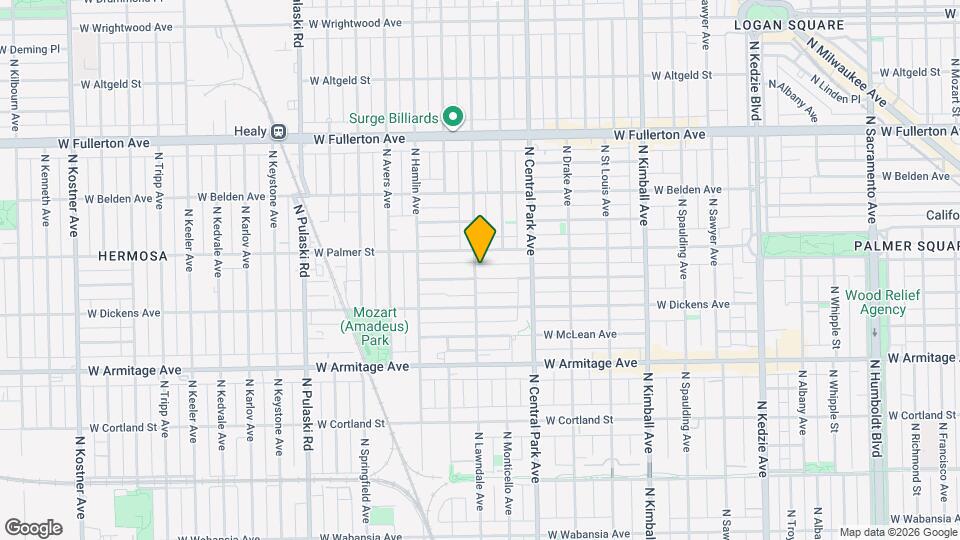 3656 W Shakespeare Ave Map and Location Details