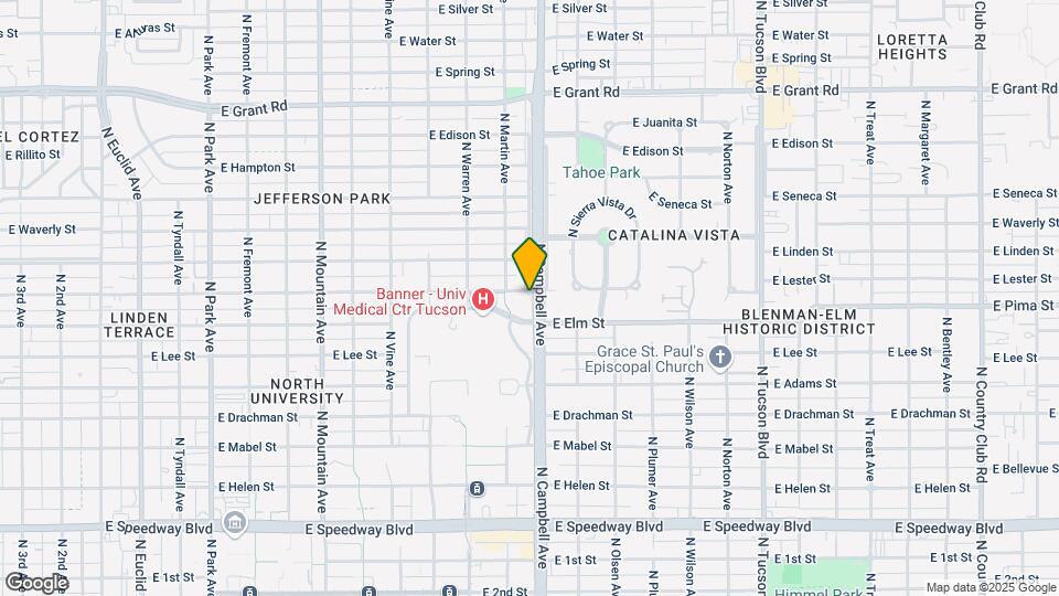 1719 N Campbell Ave Map and Location Details