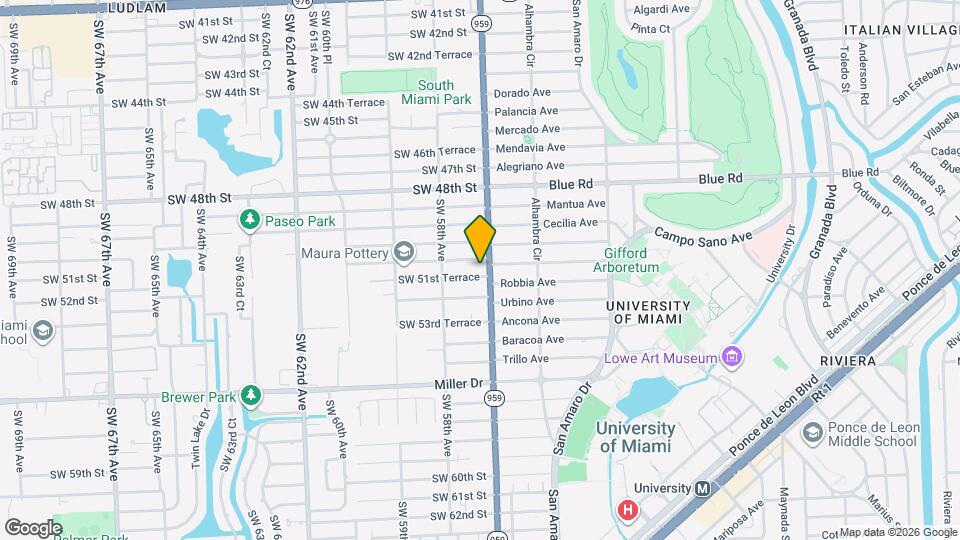 5116 SW 57th Ave Map and Location Details