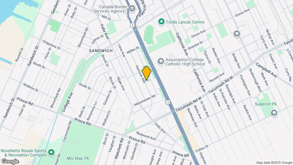 1182 Harrison Ave Map and Location Details