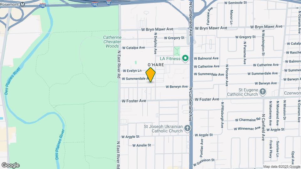 8614 W Berwyn Ave Map and Location Details