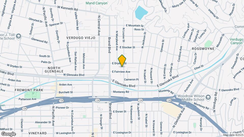 1011 N Louise St Mapa y Detalles de la Ubicación
