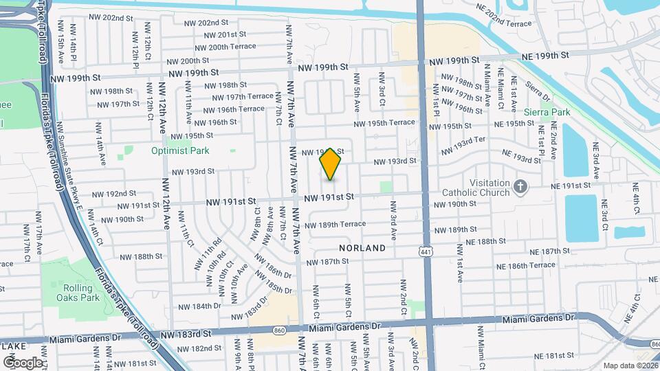 19130 NW 5th Pl Map and Location Details