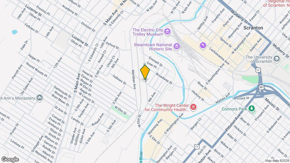 509 Luzerne St Map and Location Details
