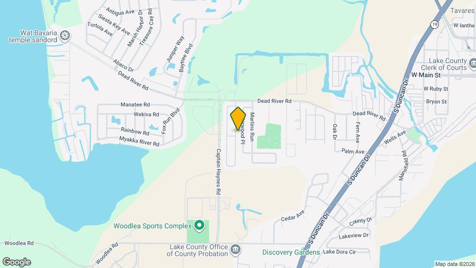 539 E Rosewood Ln Map and Location Details