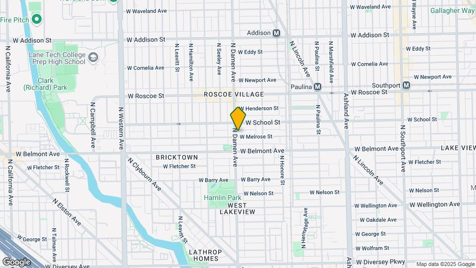 3239 Damen N Ave, Unit 3 Map and Location Details