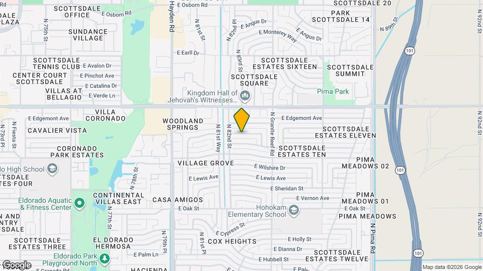 8221 E Windsor Ave Map and Location Details