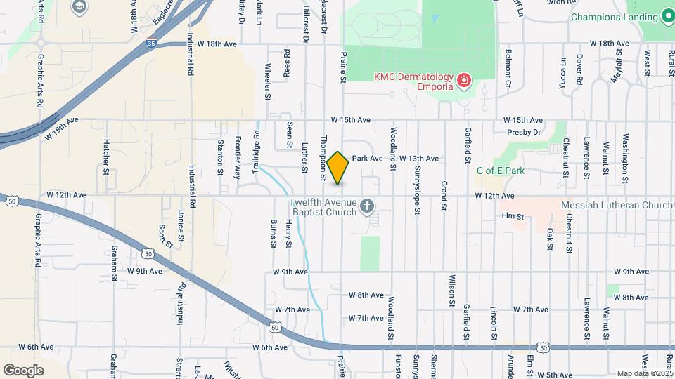 1201 Prairie St Map and Location Details