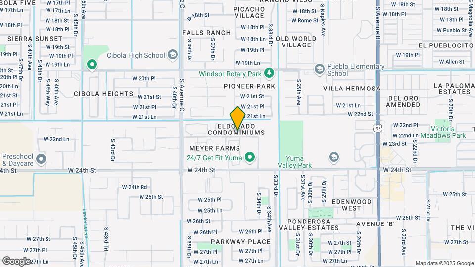 3593 W 22nd Pl Map and Location Details