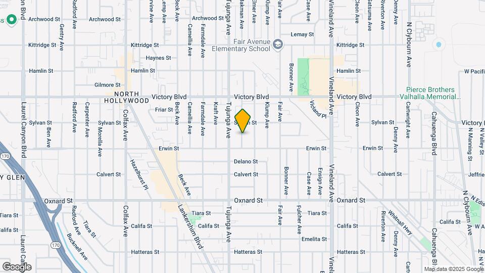 6224 Bakman Ave Map and Location Details