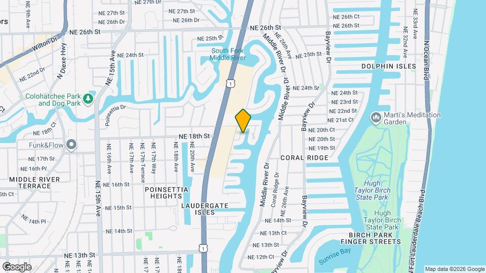 1730 NE 22nd Terrace Map and Location Details