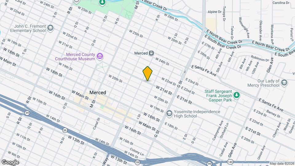 230 W 21st St Map and Location Details
