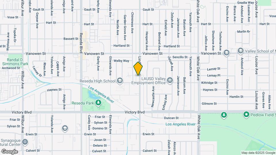 6621 Lindley Ave Map and Location Details