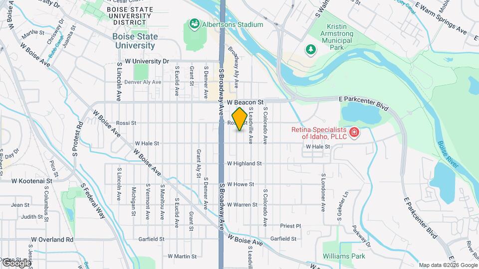 1318 S Longmont Ave Map and Location Details