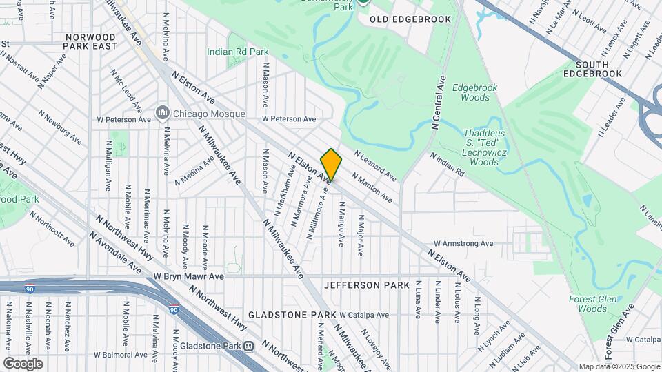 5814 N Elston Ave, Unit 1F Mapa y Detalles de la Ubicación