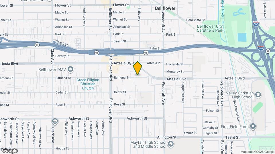 Ramona Palms Apartments Map and Location Details
