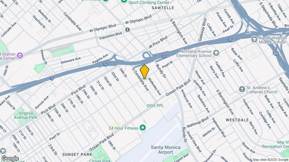 2508 S Centinela Ave Mapa y Detalles de la Ubicación