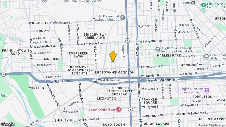 619 N Pulaski St Map and Location Details