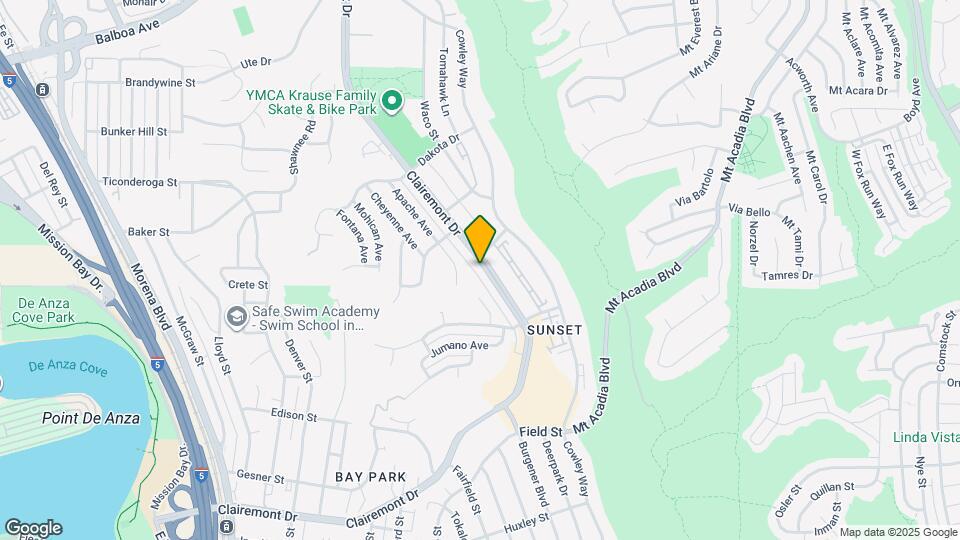 3186 Clairemont Dr Map and Location Details