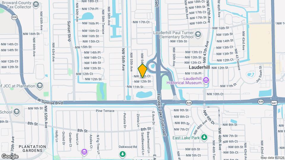 5381 NW 12th St Map and Location Details