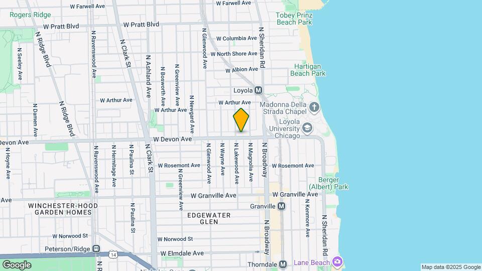 1248 W Devon Ave, Unit 1256-3 Map and Location Details