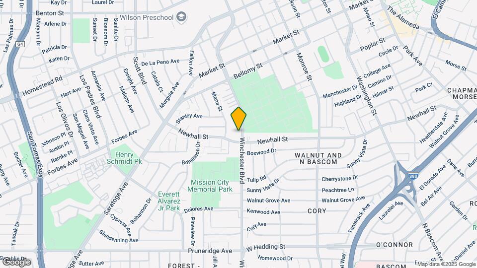 450 N Winchester Blvd Map and Location Details