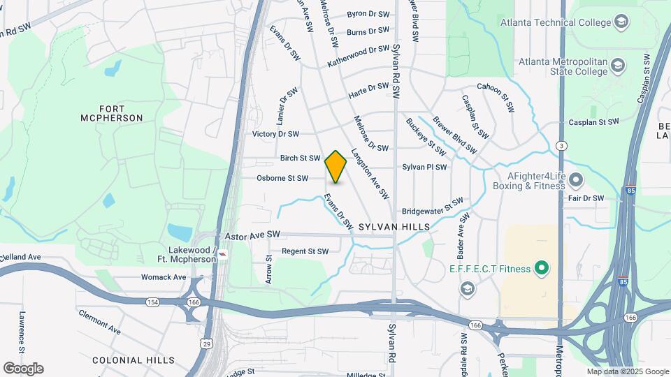 1836 Evans Dr SW Map and Location Details