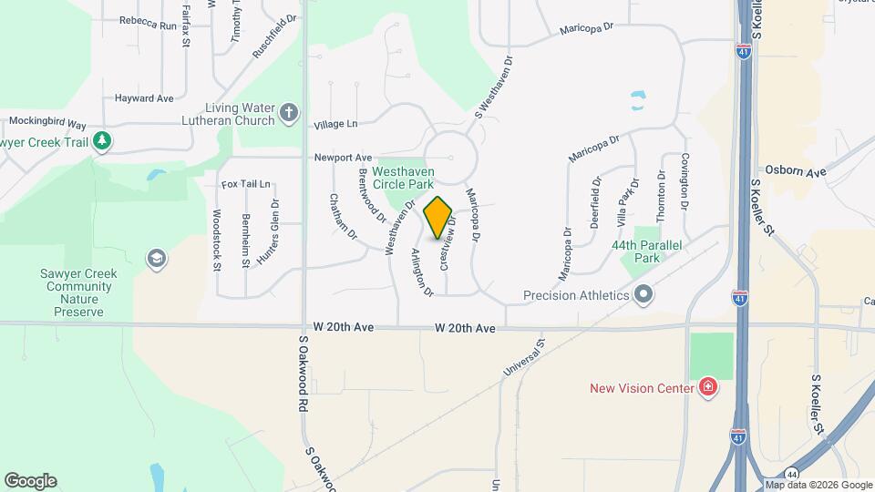 1735 Crestview Dr Map and Location Details