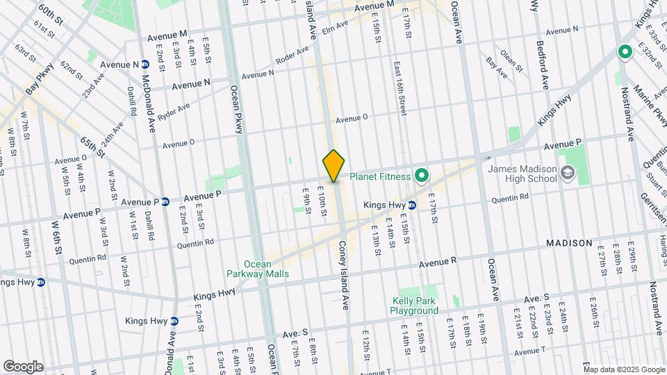 1956 Coney Island Ave, Unit 3BD 1BA 2 FLOOR Mapa y Detalles de la Ubicación