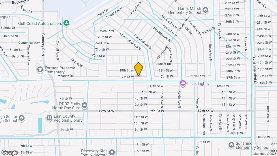 3809 17th St W Map and Location Details