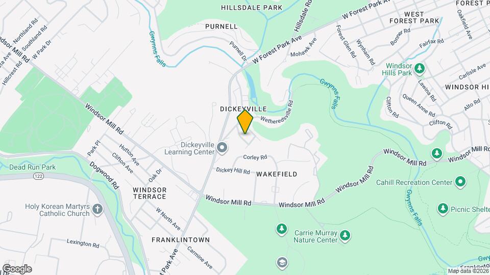 2305 Pickwick Rd Map and Location Details