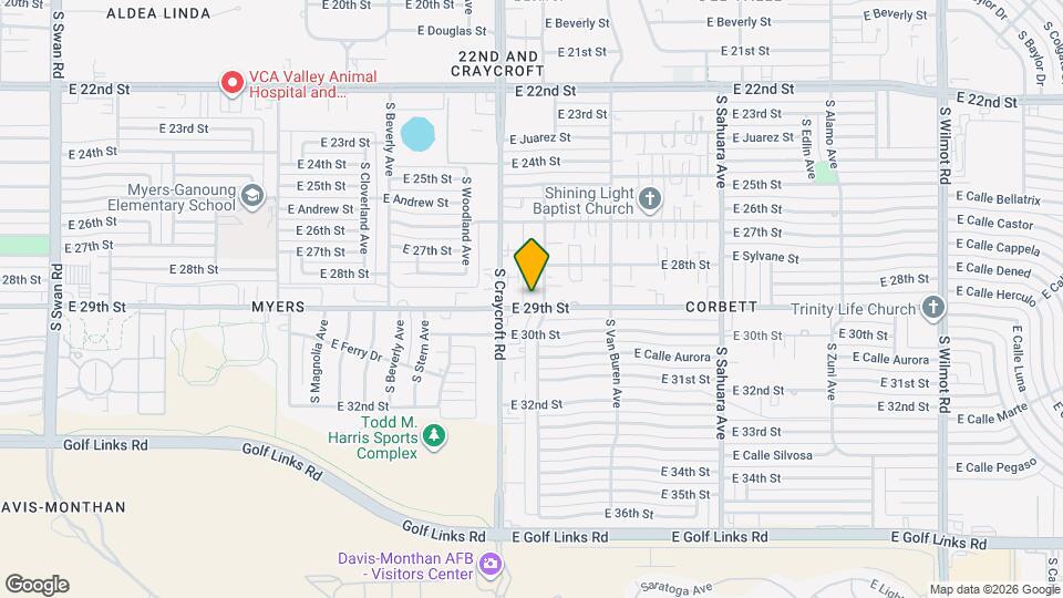 5547 E 29th St Map and Location Details