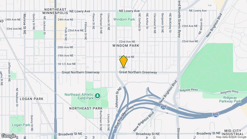 1810 Ulysses St NE Map and Location Details