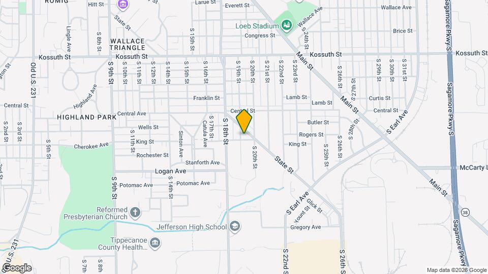 1213 S 19th St Map and Location Details