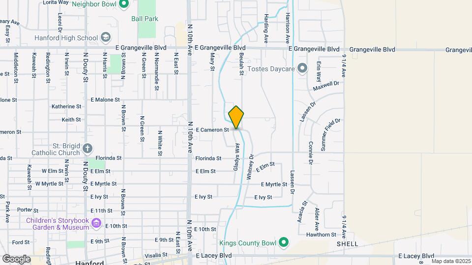 1187 Gladys Way Map and Location Details