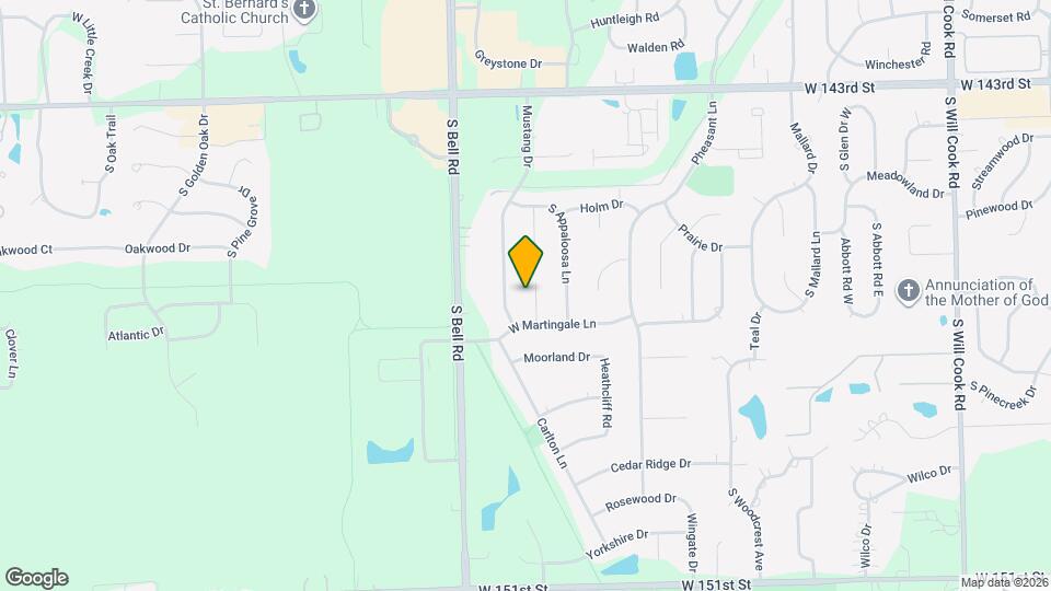 14620 S Bridle Ct Map and Location Details