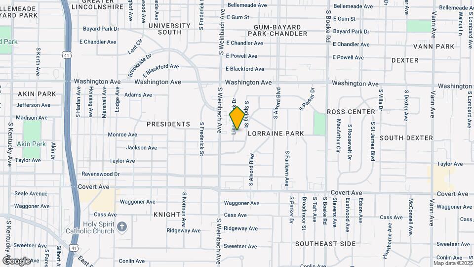 1220 Lincoln Park Dr Map and Location Details