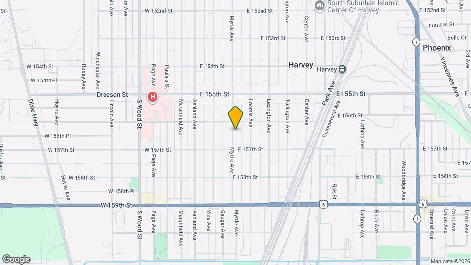 15617 Myrtle Ave, Unit 2nd floor unit Map and Location Details