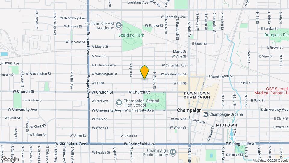 412 W Hill St Map and Location Details