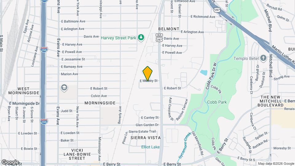 1424 E Mulkey St Map and Location Details
