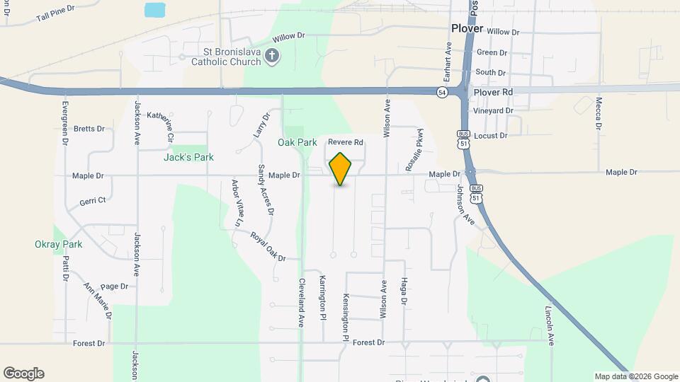 3320 Rosewood Dr, Unit 1 Map and Location Details