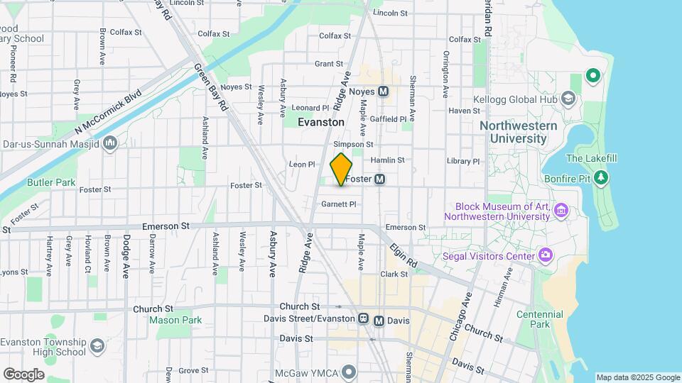 1024 Foster St Map and Location Details