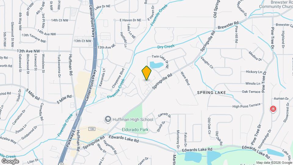 1116 Springville Ln Map and Location Details