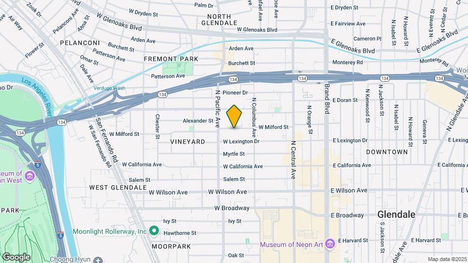 440 Milford St Map and Location Details
