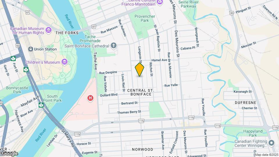 449 Langevin St Map and Location Details
