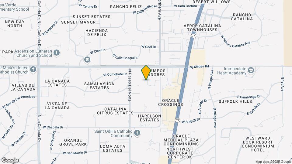 Cortland North Tucson Mapa y Detalles de la Ubicación